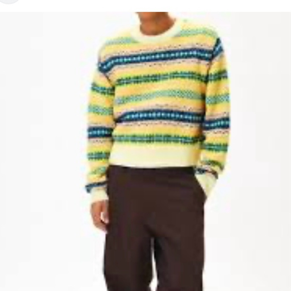 UO Urban Outfitters Hudson Fair Isle Crewneck Sweater - Picture 8 of 8